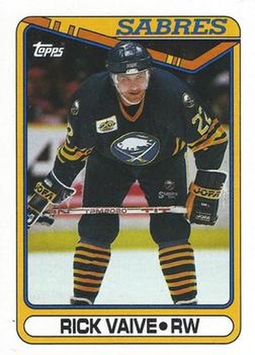 #148 Rick Vaive - Buffalo Sabres - 1990-91 Topps Hockey