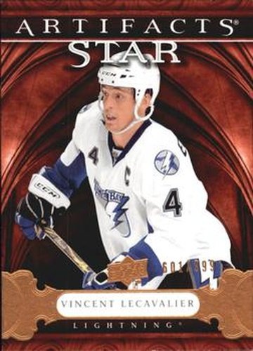 #148 Vincent Lecavalier - Tampa Bay Lightning - 2009-10 Upper Deck Artifacts Hockey