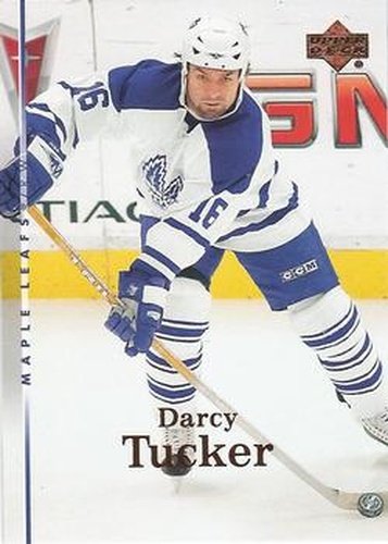 #148 Darcy Tucker - Toronto Maple Leafs - 2007-08 Upper Deck Hockey