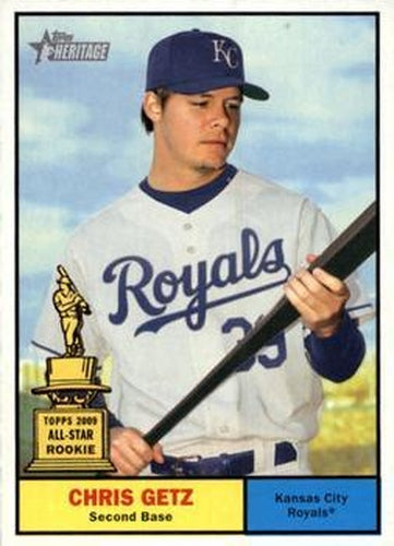 #148 Chris Getz - Kansas City Royals - 2010 Topps Heritage Baseball