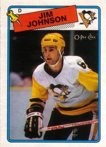 #148 Jim Johnson - Pittsburgh Penguins - 1988-89 O-Pee-Chee Hockey