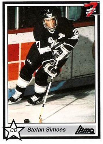 #148 Stefan Simoes - Hull Olympique - 1990-91 7th Inning Sketch QMJHL Hockey