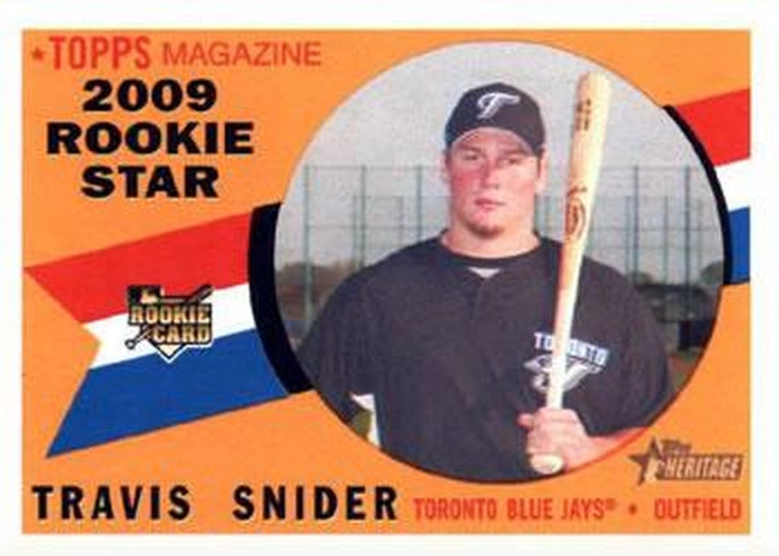 #148 Travis Snider - Toronto Blue Jays - 2009 Topps Heritage Baseball