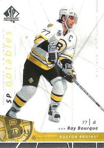 #148 Ray Bourque - Boston Bruins - 2006-07 SP Authentic Hockey