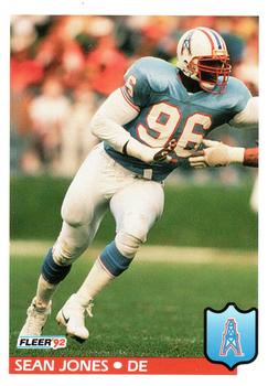 148 Sean Jones - Houston Oilers - 1992 Fleer Football – Isolated Cards