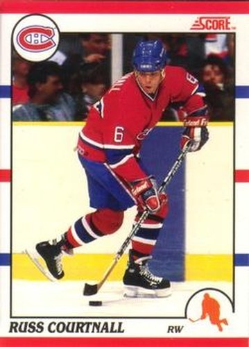 #148 Russ Courtnall - Montreal Canadiens - 1990-91 Score Canadian Hockey
