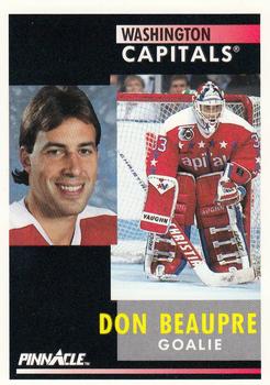 #148 Don Beaupre - Washington Capitals - 1991-92 Pinnacle Hockey