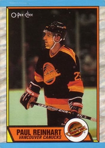 #148 Paul Reinhart - Vancouver Canucks - 1989-90 O-Pee-Chee Hockey
