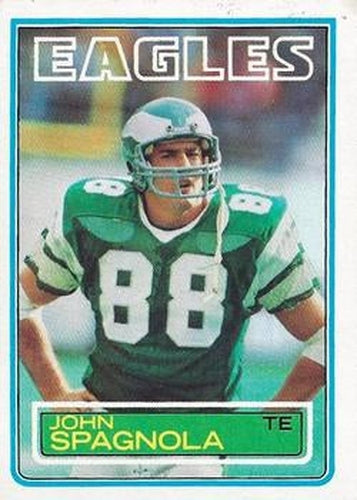 #149 John Spagnola - Philadelphia Eagles - 1983 Topps Football