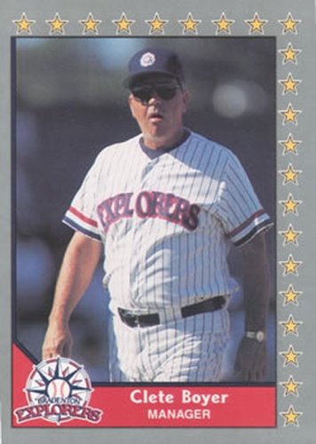 #149 Clete Boyer - Bradenton Explorers - 1990 Pacific Senior League Baseball