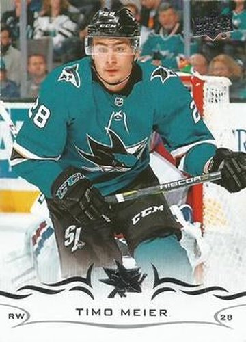 #149 Timo Meier - San Jose Sharks - 2018-19 Upper Deck Hockey