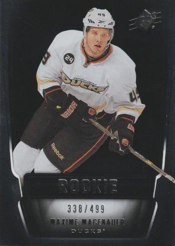 #149 Maxime Macenauer - Anaheim Ducks - 2011-12 SPx Hockey