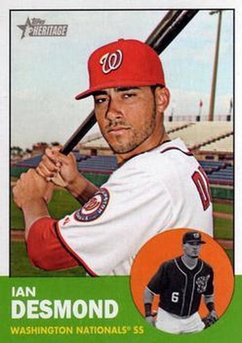 #149 Ian Desmond - Washington Nationals - 2012 Topps Heritage Baseball