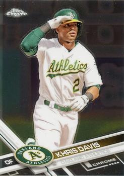 #149 Khris Davis - Oakland Athletics - 2017 Topps Chrome Baseball