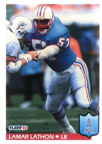 #149 Lamar Lathon - Houston Oilers - 1992 Fleer Football