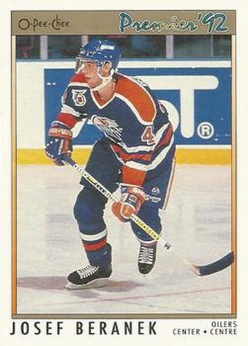 #149 Josef Beranek - Edmonton Oilers - 1991-92 O-Pee-Chee Premier Hockey