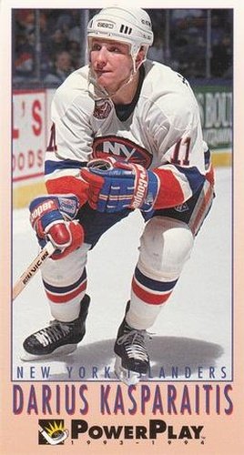 #149 Darius Kasparaitis - New York Islanders - 1993-94 Fleer PowerPlay Hockey