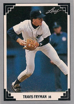 #149 Travis Fryman - Detroit Tigers - 1991 Leaf Baseball