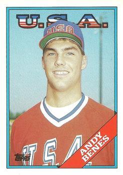 #14T Andy Benes - USA - 1988 Topps Traded Baseball
