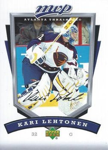 #14 Kari Lehtonen - Atlanta Thrashers - 2006-07 Upper Deck MVP Hockey