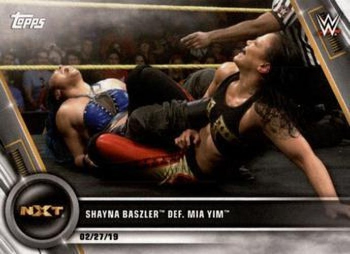 #14 Shayna Baszler def. Mia Yim - 2020 Topps WWE Women's Division Wrestling