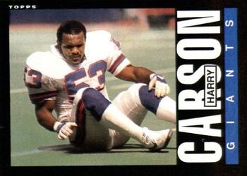 #114 Harry Carson - New York Giants - 1985 Topps Football