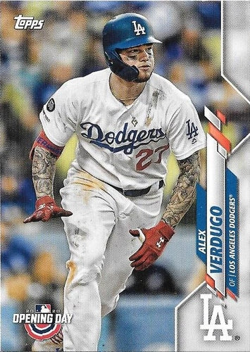 #14 Alex Verdugo - Los Angeles Dodgers - 2020 Topps Opening Day Baseball