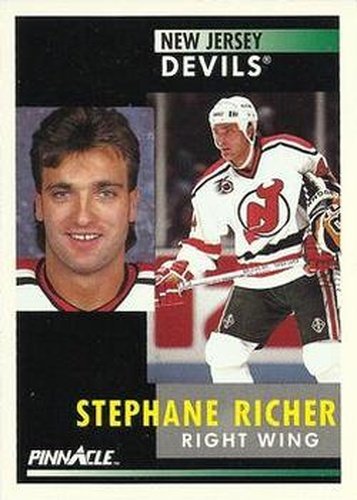 #14 Stephane Richer - New Jersey Devils - 1991-92 Pinnacle Hockey