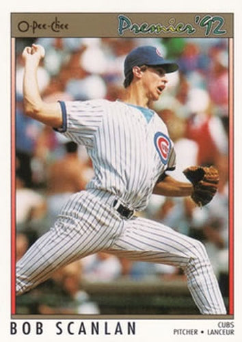 #14 Bob Scanlan - Chicago Cubs - 1992 O-Pee-Chee Premier Baseball