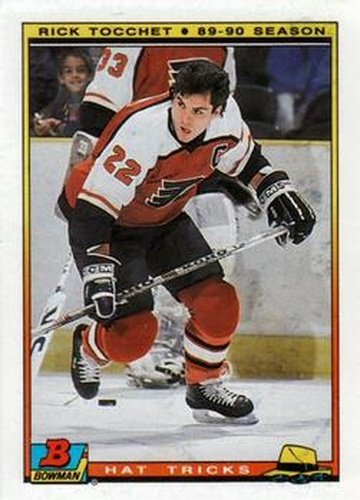 #14 Rick Tocchet - Philadelphia Flyers - 1990-91 Bowman Hockey - Hat Tricks