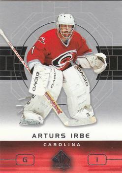 #14 Arturs Irbe - Carolina Hurricanes - 2002-03 SP Authentic Hockey