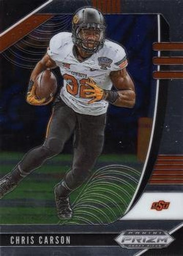 #14 Chris Carson - Oklahoma State Cowboys - 2020 Panini Prizm Draft Picks Football