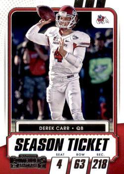 #14 Derek Carr - Fresno State Bulldogs - 2021 Panini Contenders Draft Picks Football