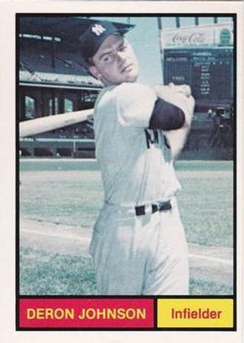 #14 Deron Johnson - New York Yankees -1982 Galasso 1961 World Champions New York Yankees Baseball