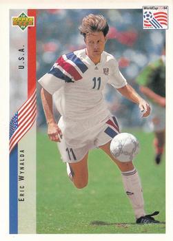 #14 Eric Wynalda - USA - 1994 Upper Deck World Cup Contenders English/Spanish Soccer