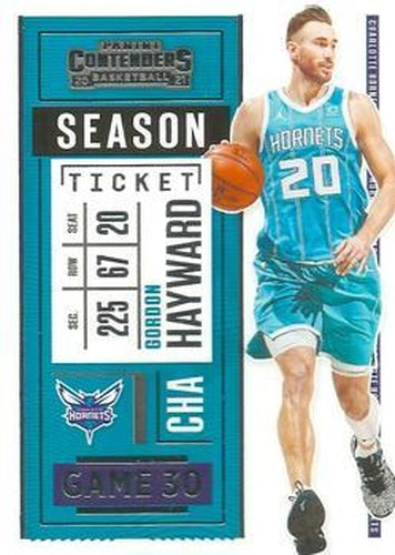 #14 Gordon Hayward - Charlotte Hornets - 2020-21 Panini Contenders Basketball