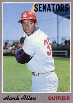 #14 Hank Allen - Washington Senators - 1970 Topps Baseball