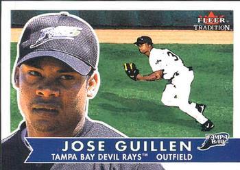 #14 Jose Guillen - Tampa Bay Devil Rays - 2001 Fleer Tradition Baseball