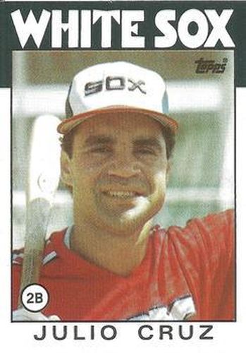 #14 Julio Cruz - Chicago White Sox - 1986 Topps Baseball