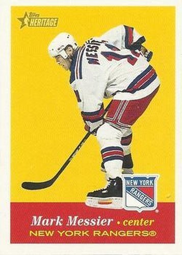 #14 Mark Messier - New York Rangers - 2001-02 Topps Heritage Hockey