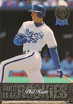 #14 Phil Hiatt - Kansas City Royals - 1993 Leaf Baseball - Gold Leaf Rookies