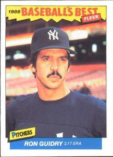#14 Ron Guidry - New York Yankees - 1986 Fleer Baseball's Best Sluggers vs. Pitchers Baseball