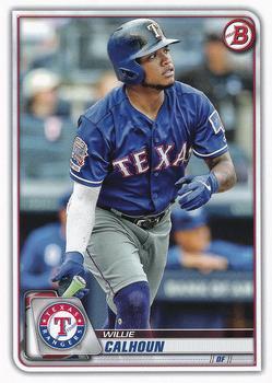 #14 Willie Calhoun - Texas Rangers - 2020 Bowman Baseball