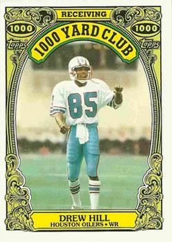 #14 Drew Hill - Houston Oilers - 1986 Topps Football - 1000 Yard Club
