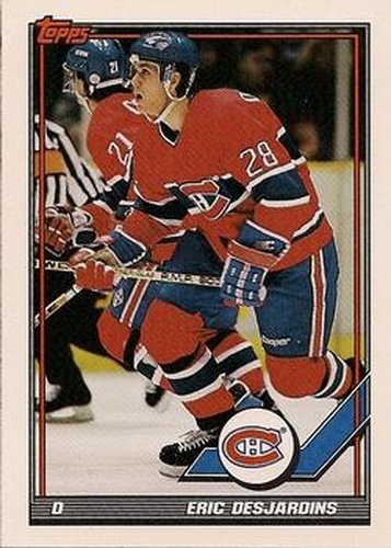 #14 Eric Desjardins - Montreal Canadiens - 1991-92 Topps Hockey