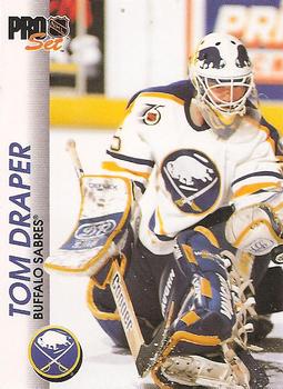 14 Tom Draper - Buffalo Sabres - 1992-93 Pro Set Hockey – Isolated