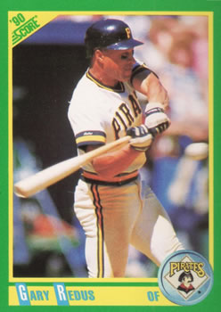 #14 Gary Redus - Pittsburgh Pirates - 1990 Score Baseball