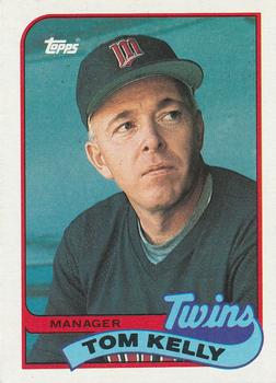 #14 Tom Kelly - Minnesota Twins - 1989 Topps Baseball