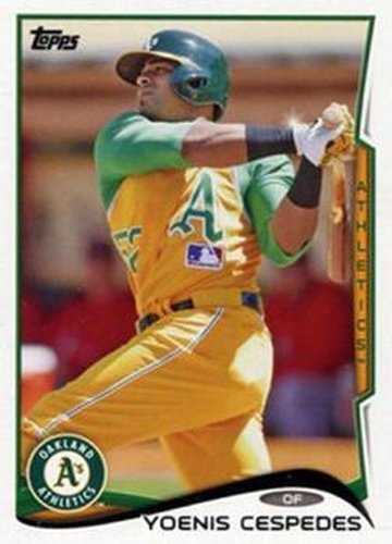 #14c Yoenis Cespedes - Oakland Athletics - 2014 Topps Baseball