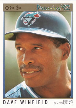 #150 Dave Winfield - Toronto Blue Jays - 1992 O-Pee-Chee Premier Baseball